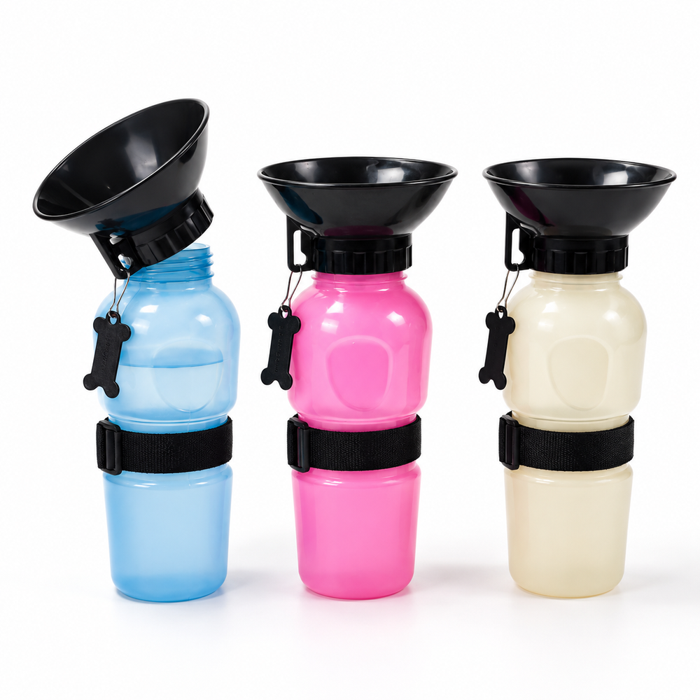 Cestovná fľaša s miskou pre psa – 500 ml